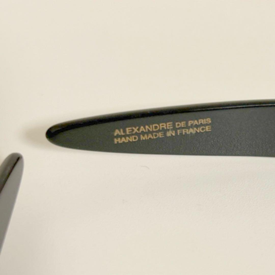 アレクサンドルドゥパリ アセテート　カチューシャ　1.5cm幅　黒　新品未使用