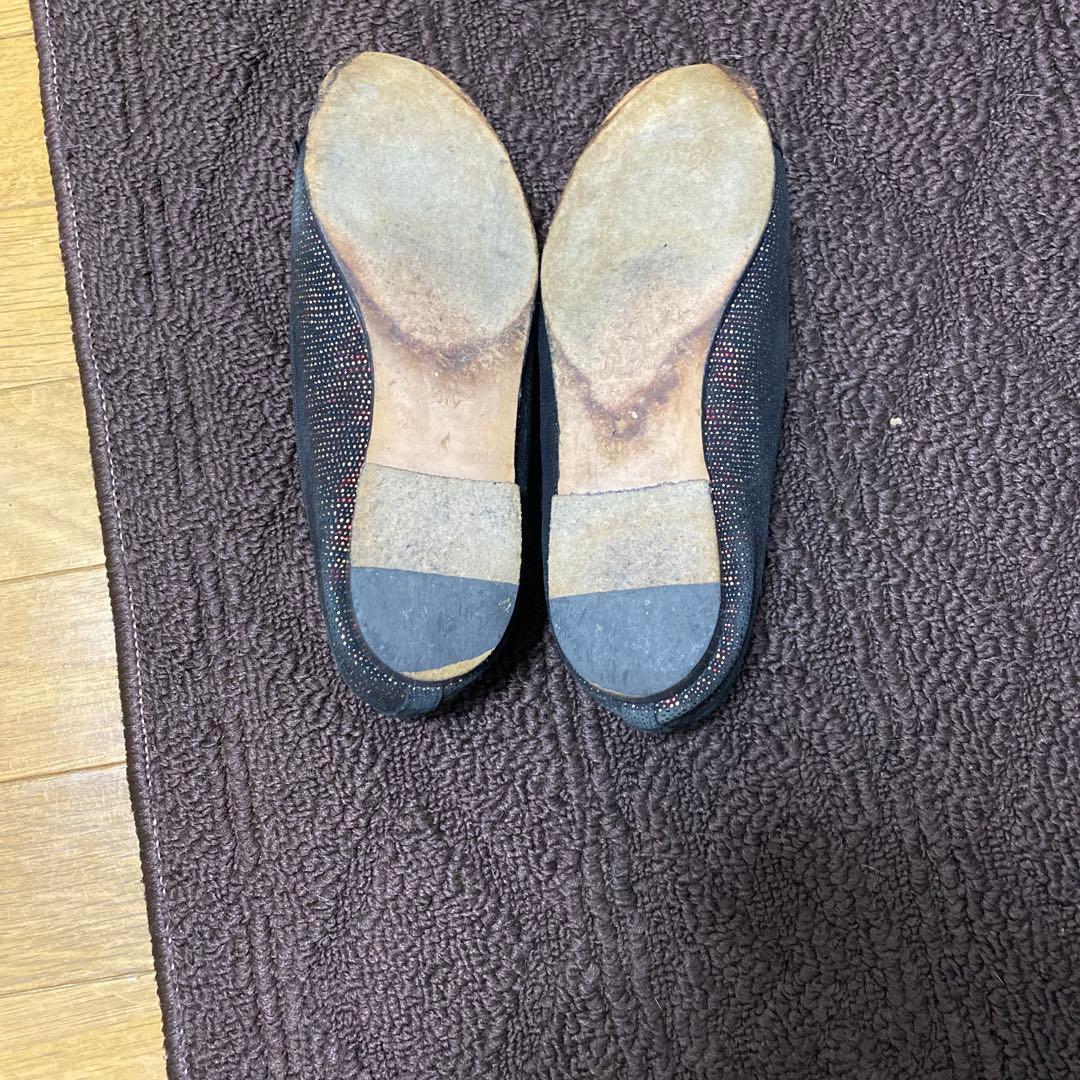 CHANEL ブラック バレエシューズ