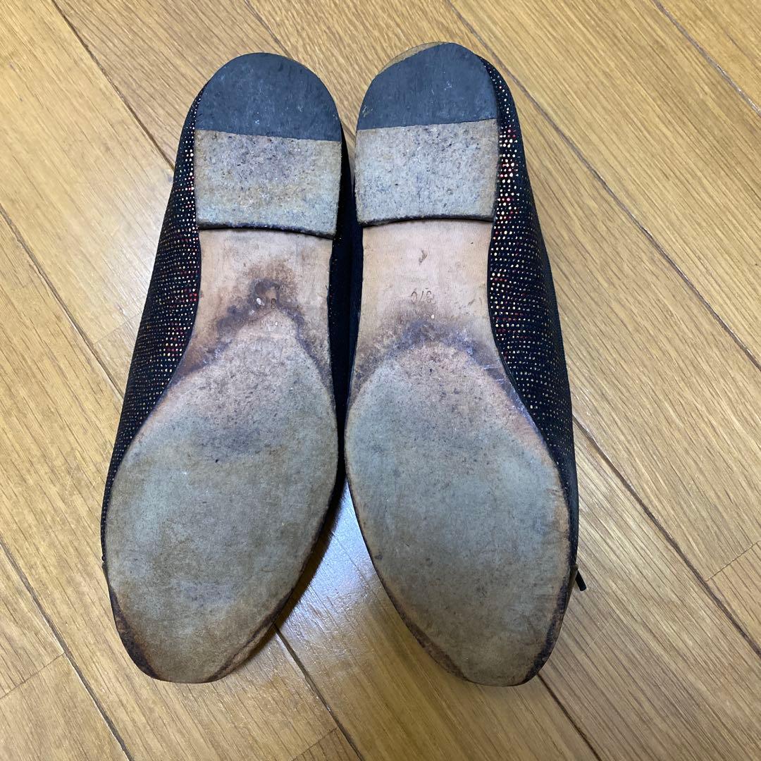 CHANEL ブラック バレエシューズ