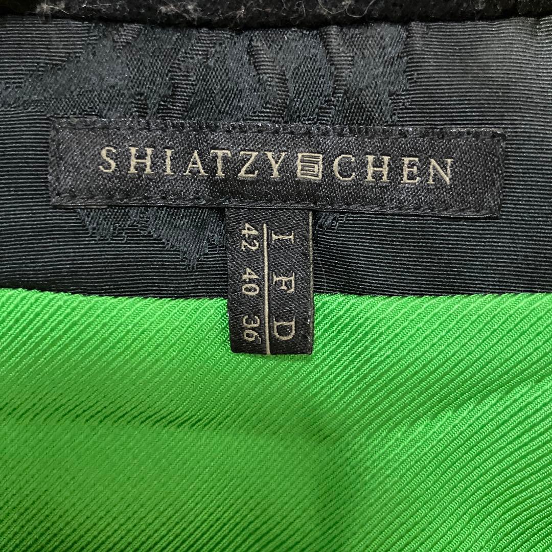 シャッツィ・チェン／刺繍　ベスト　ジレ シルク混