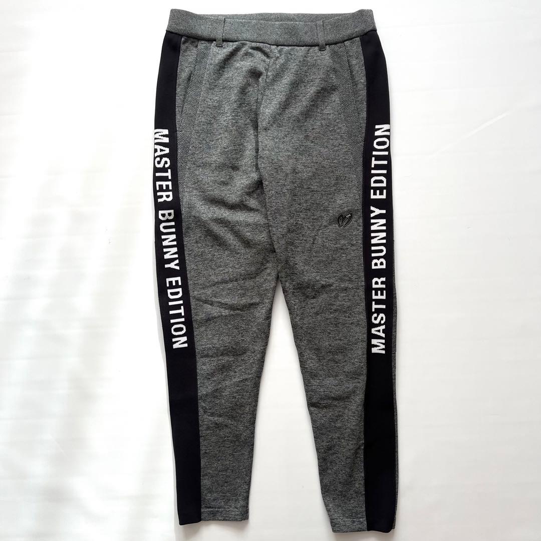 パーリーゲイツ　マスターバニー　セットアップ　サイドロゴ　メンズ　ゴルフ　グレー