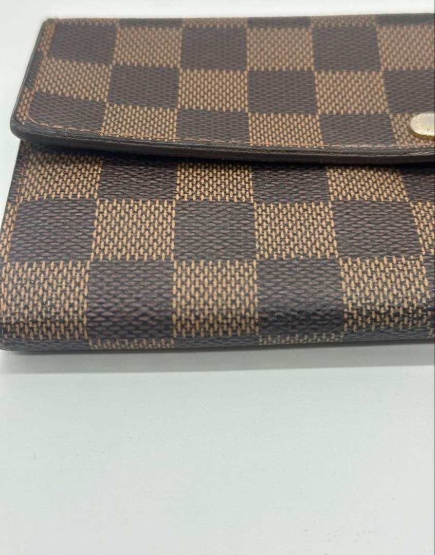 超美品 ルイヴィトン ダミエ エベヌ ポルトフォイユ サラ 財布 10カード 茶