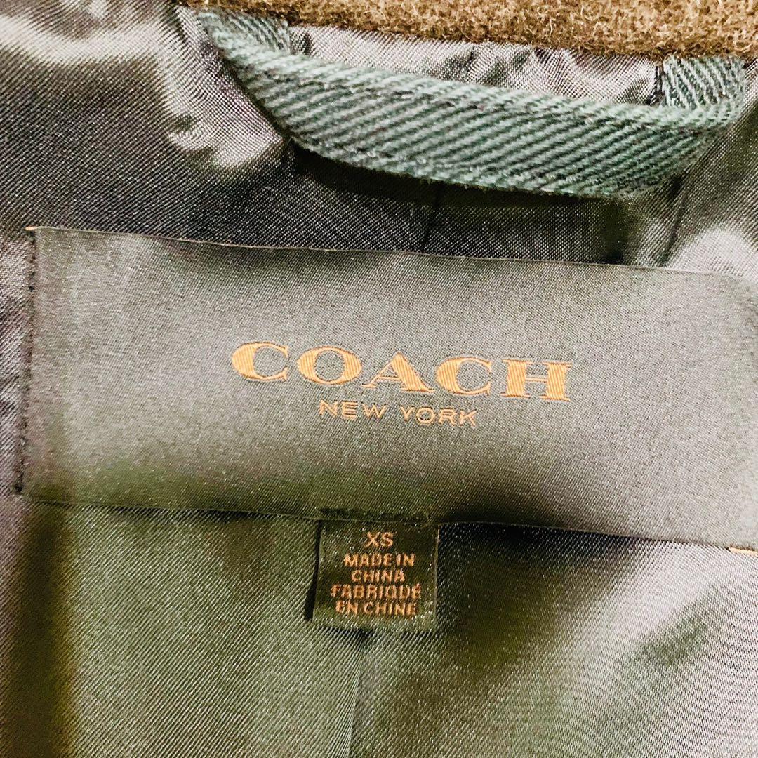 未使用級 コーチ コート ダブルブレスト ブラウン XSサイズ 高級