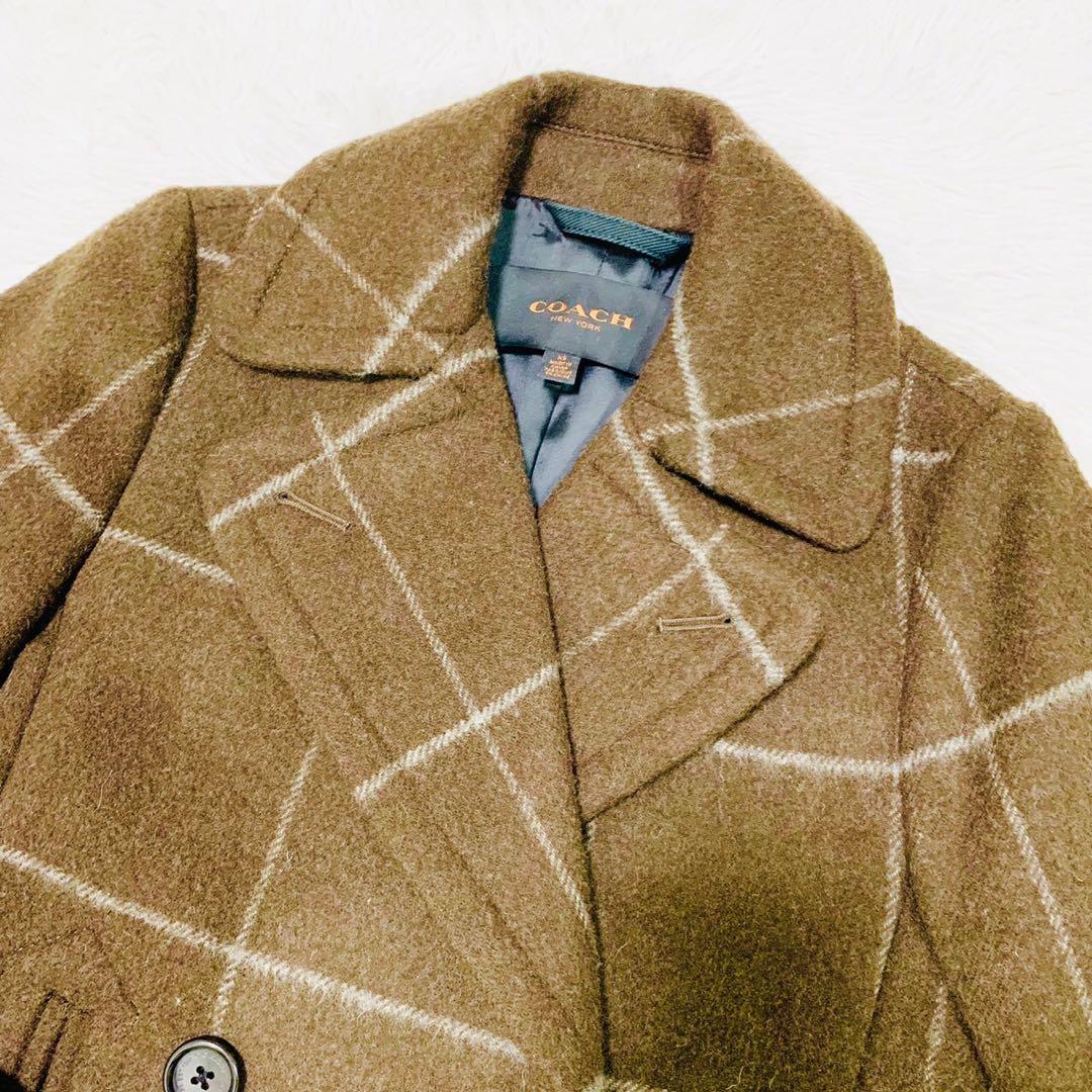 未使用級 コーチ コート ダブルブレスト ブラウン XSサイズ 高級