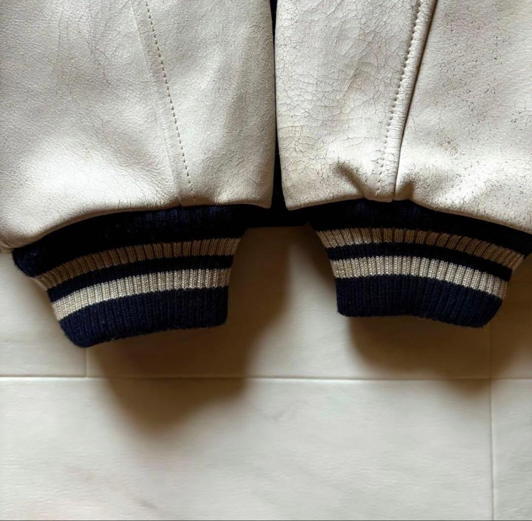 スターター　レザーアーム ヤンキース スタジャン M