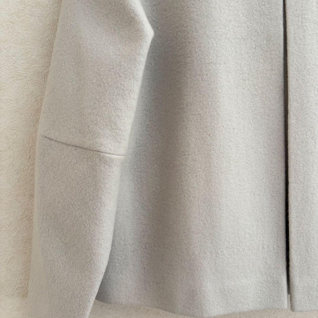 アドーア　ノーカラー　コート　ジャケット