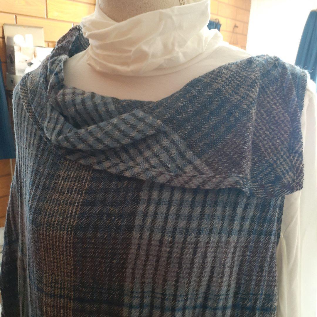 7日まで値下げ‼️センソユニコio comme io チェックワンピース未使用