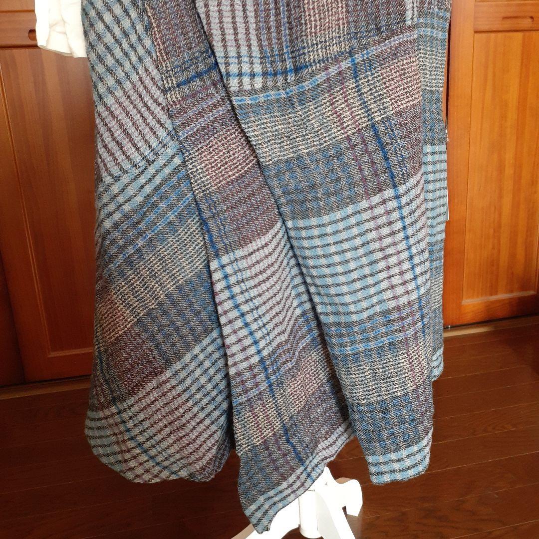 7日まで値下げ‼️センソユニコio comme io チェックワンピース未使用