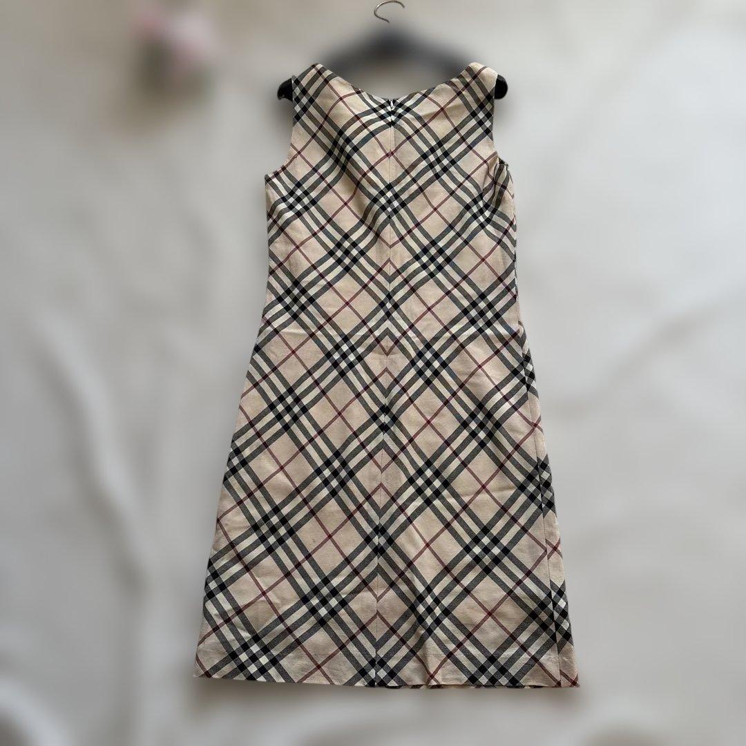 バーバリーロンドン ノースリーブ ワンピース ノバチェック メガ