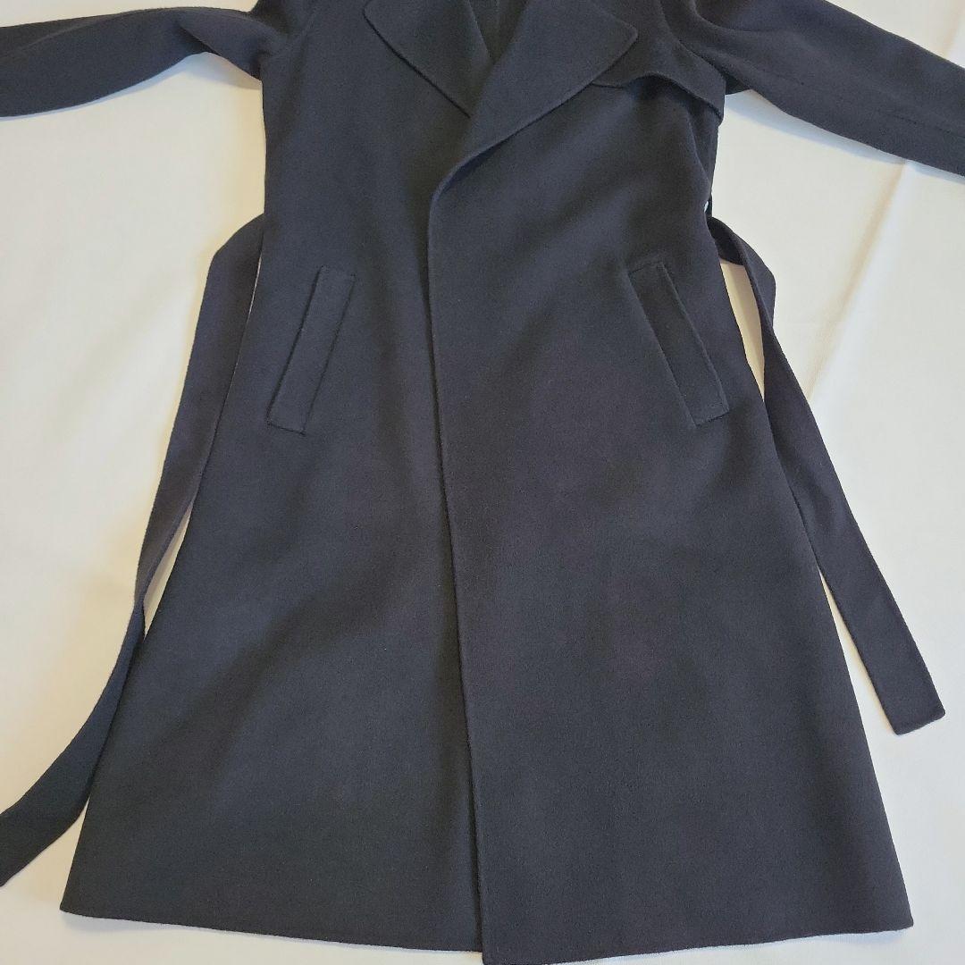 Namii様 セオリー ウールカシミヤ トレンチ型リバーコート S(9号) 黒