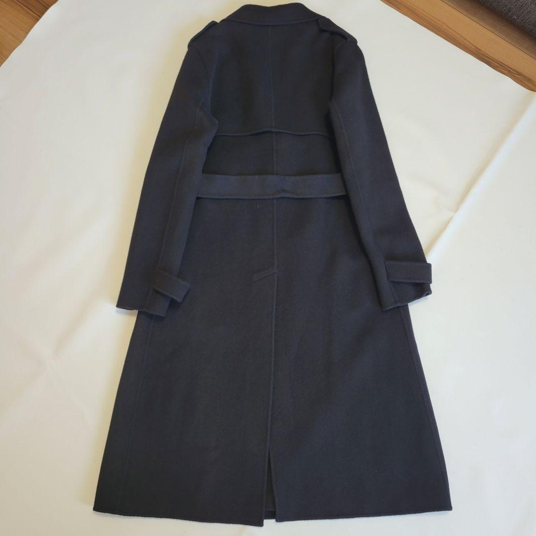 Namii様 セオリー ウールカシミヤ トレンチ型リバーコート S(9号) 黒