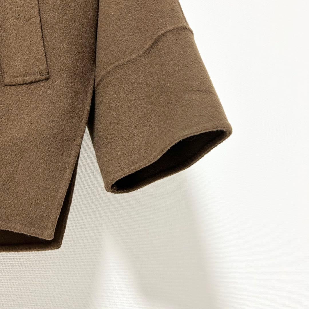 美品✨IENA スーパー160ダブルフェイス ショートコート　ブラウン　38