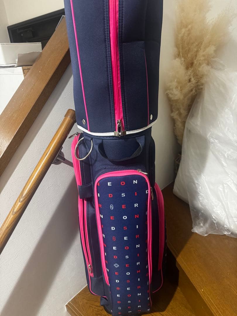 新品 ONESIDER キャディバッグ ネイビー レディース ゴルフバッグ