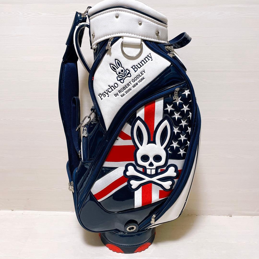 良品 サイコバニー キャディバッグ アングロアメリカン 9型 5分割