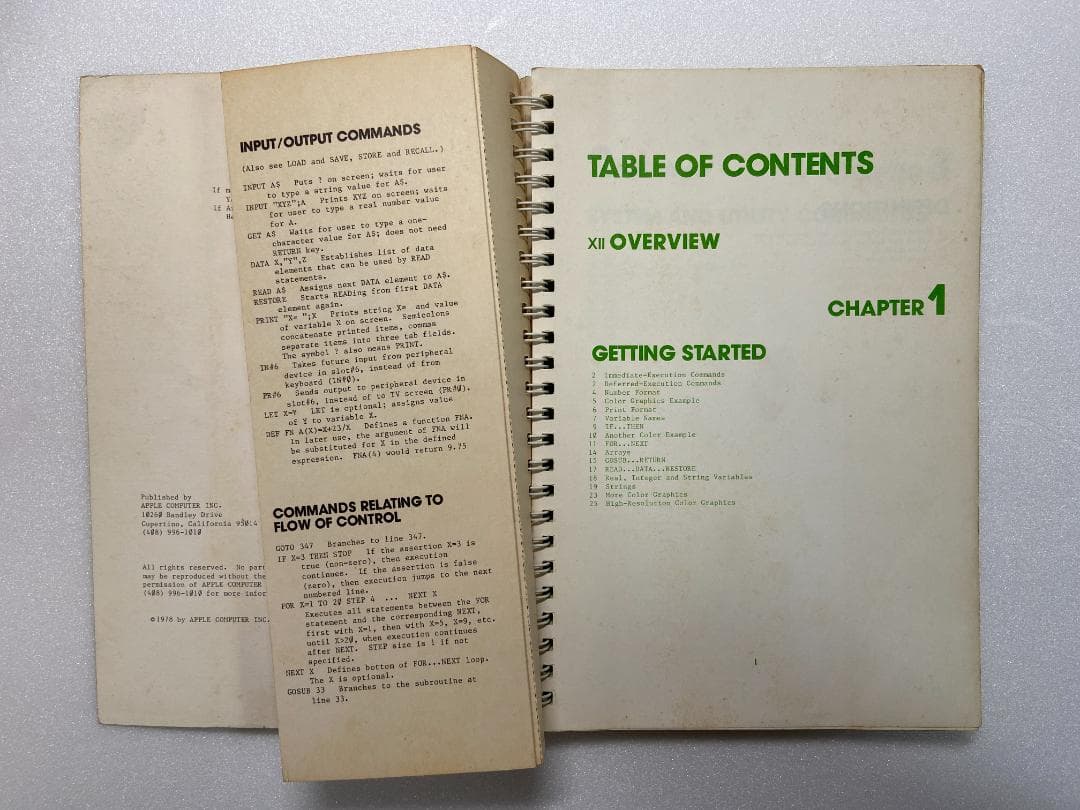 AppleII APPLESOFT II Manual 英語版 （中古,当時物）