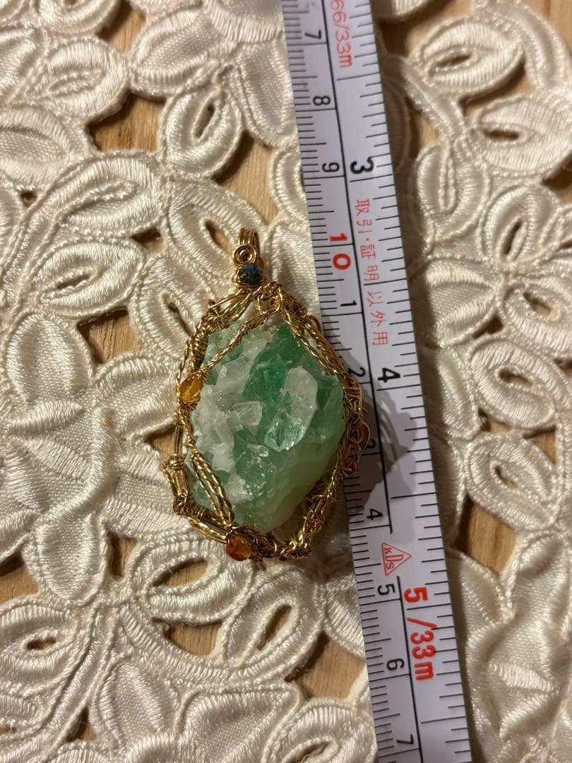 本日限定価格！ アクアリリス グリーンアポフィライト ペンダントトップ