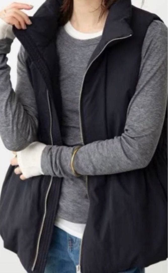 SLOBE IENA P/NP タフタダウンベスト