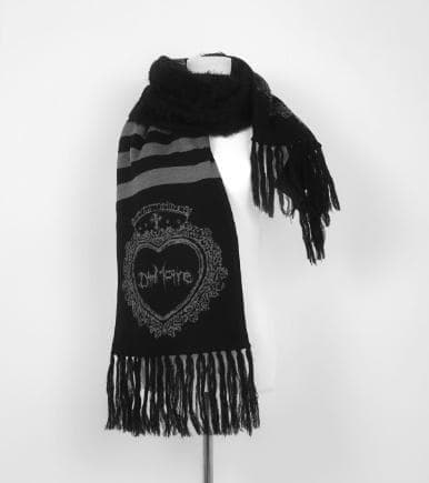 ♡新品♡DimMoire　HeartCoreマフラー　Black&Gray