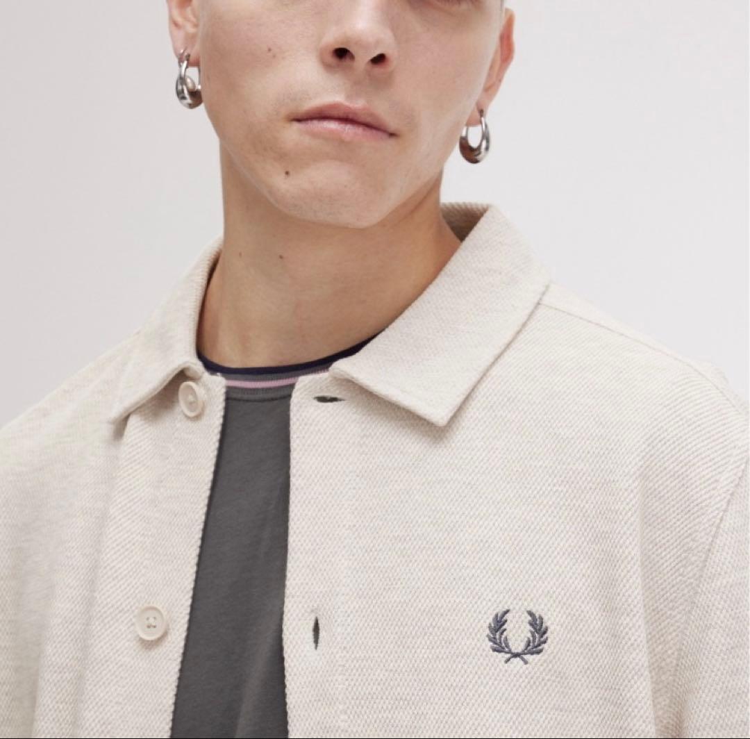 FRED PERRY/Long Sleeve Polo ベージュL