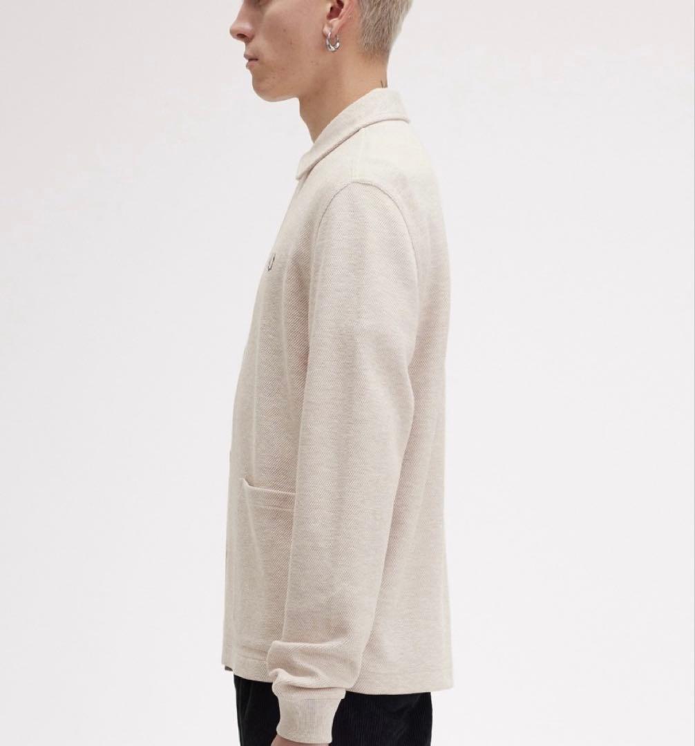 FRED PERRY/Long Sleeve Polo ベージュL