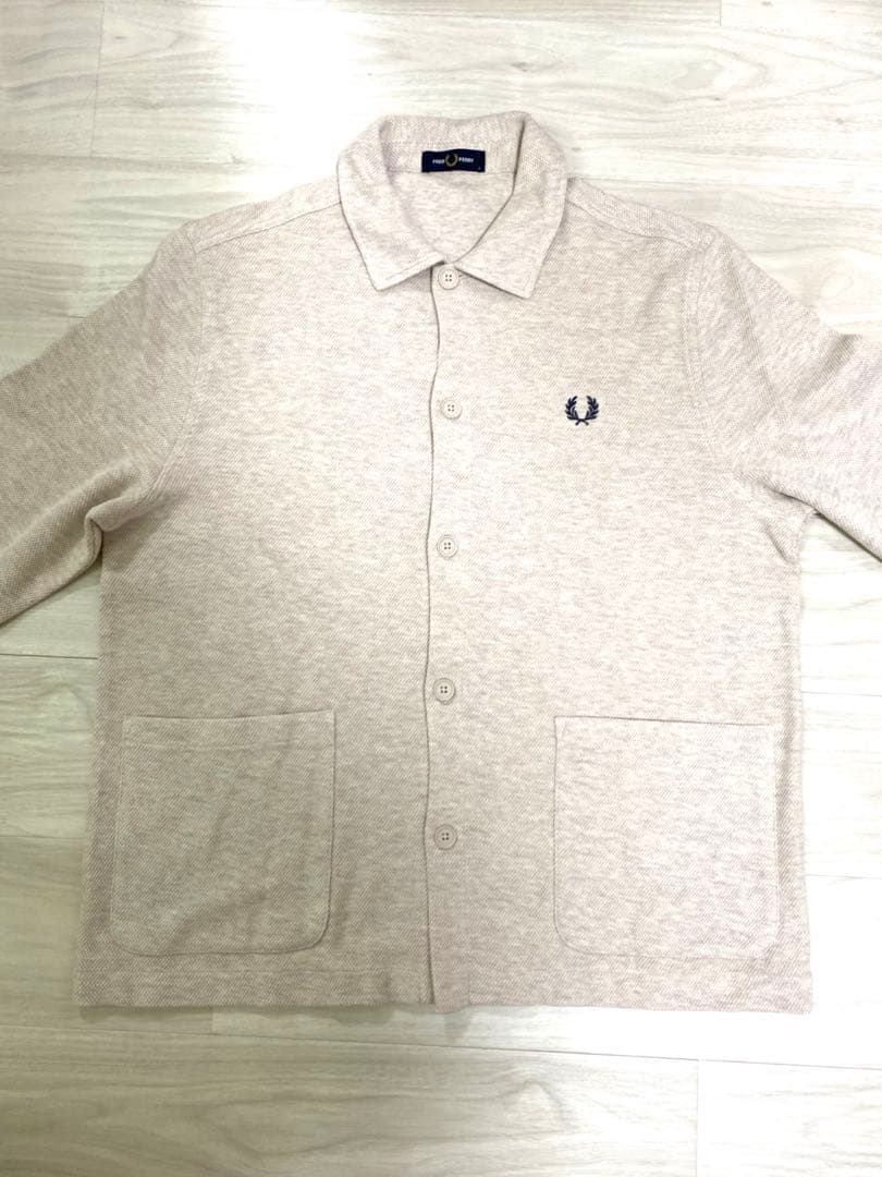 FRED PERRY/Long Sleeve Polo ベージュL