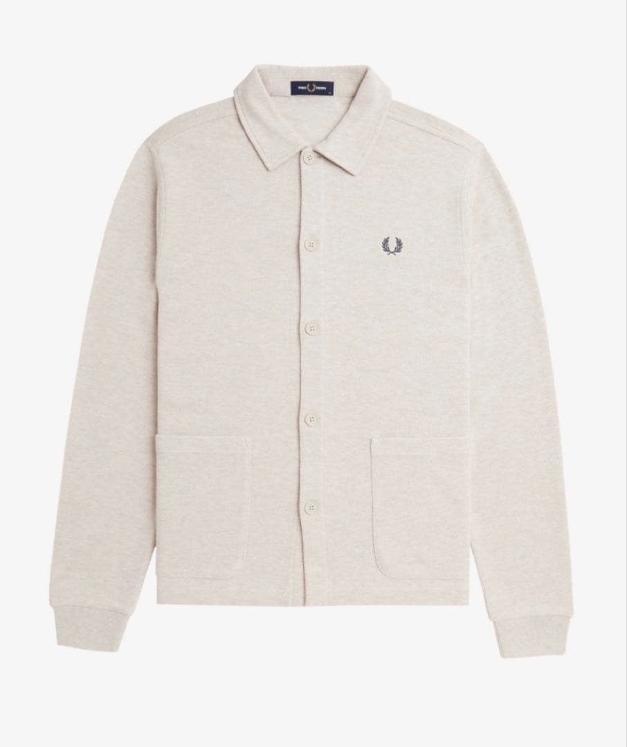 FRED PERRY/Long Sleeve Polo ベージュL