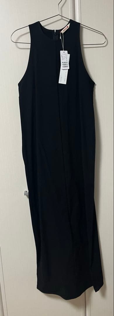 Bacca ワンピース コットンピケ タンクトップドレス（黒）サイズ36