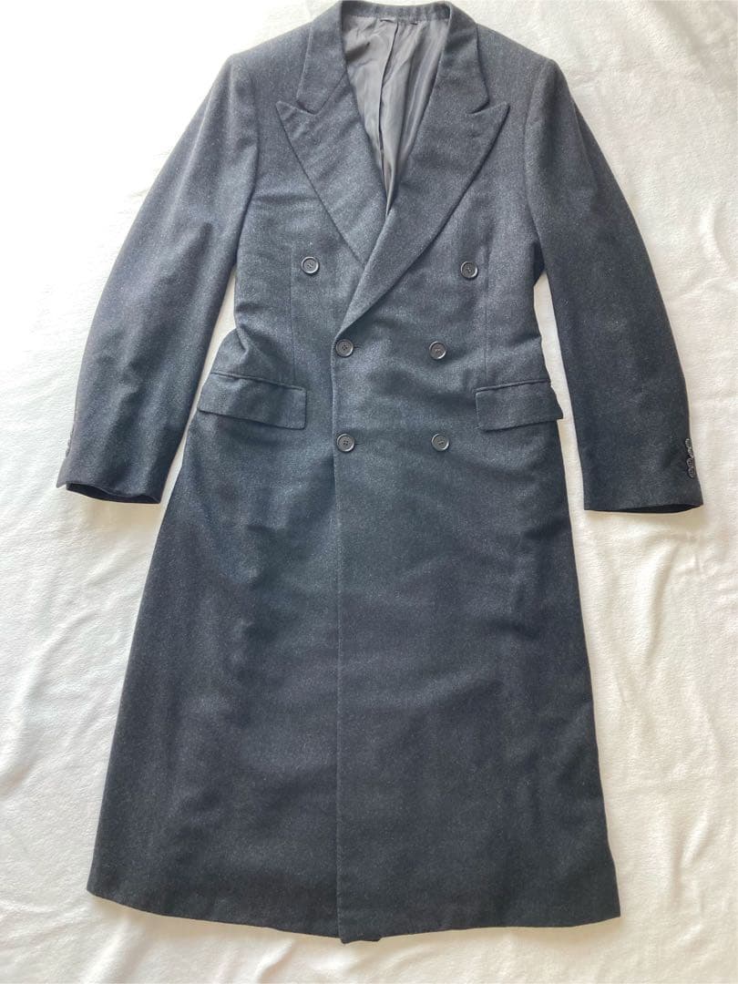はがれんカシミヤ100% Kiton チェスターコート　サイズ52 グレー
