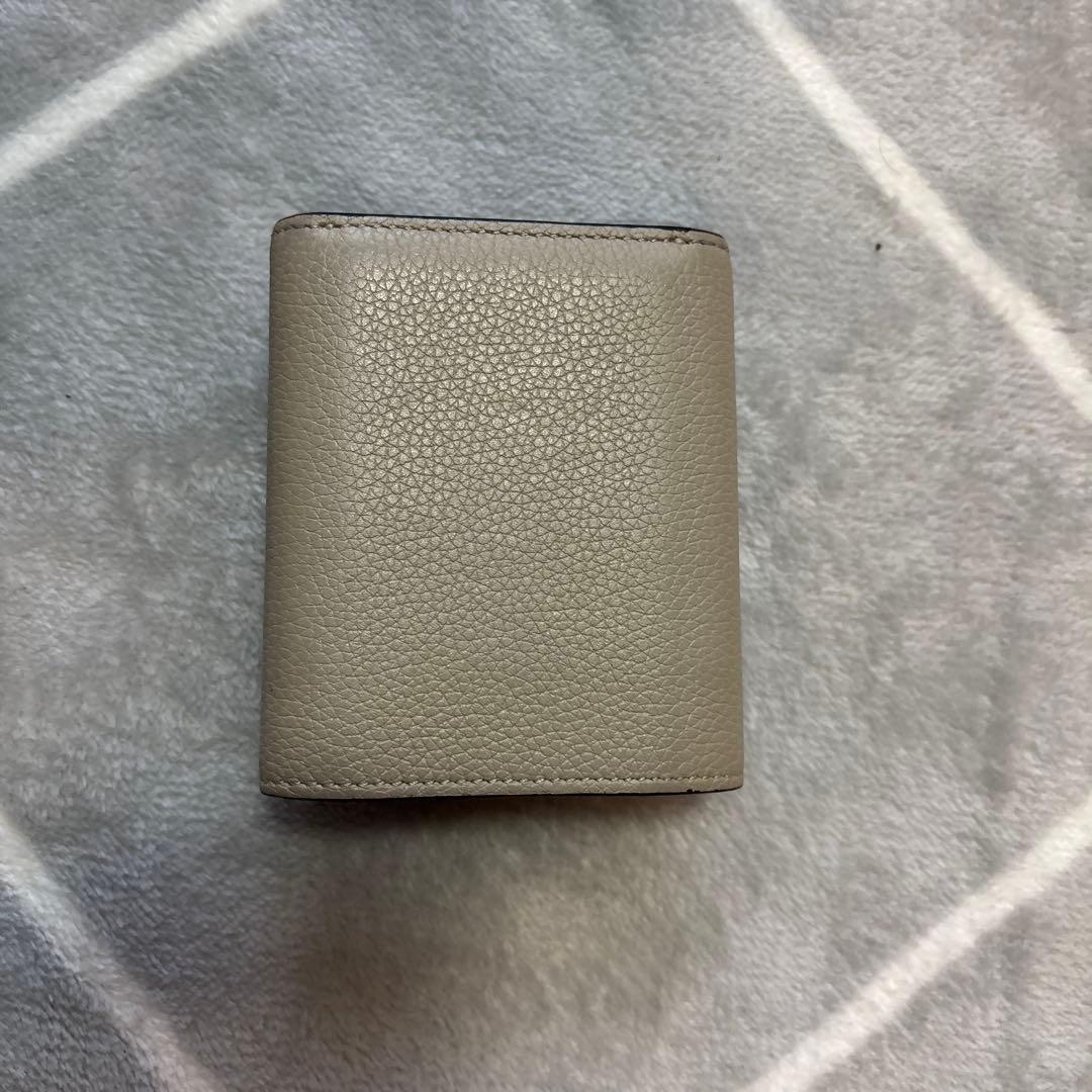 LOEWE 三つ折り財布 ベージュ/オレンジ