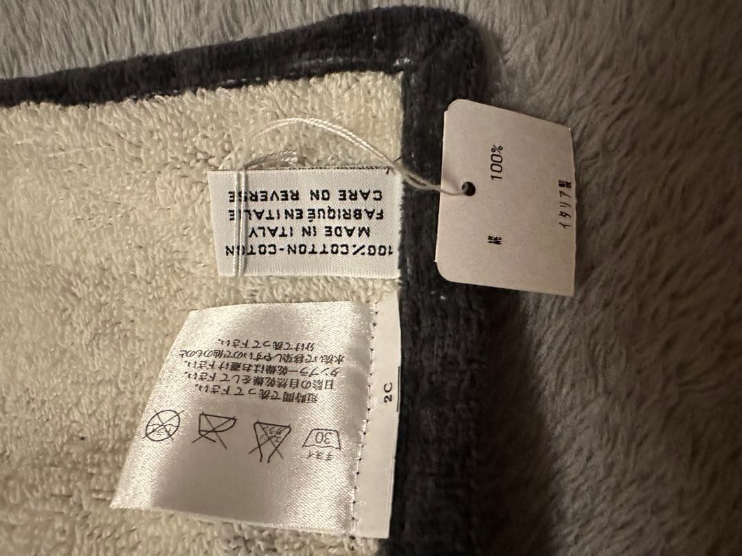 Hiro様 CHANEL モノクロ タオルケット フェイス デザイン