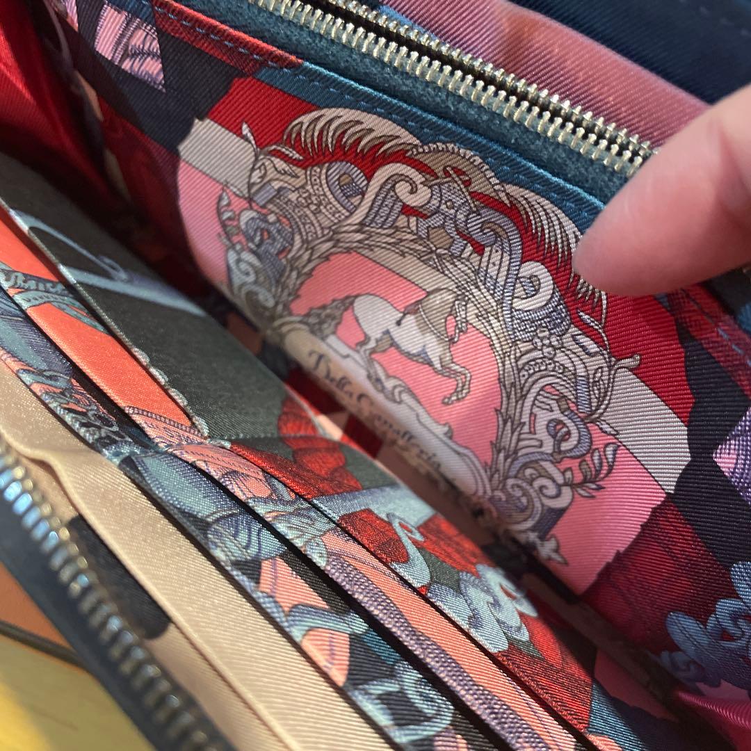 エルメス　アザップ　シルクイン　ネイビー