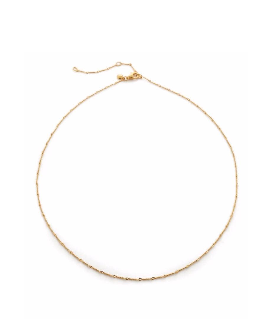 MONICA VINADER 細身 ツイスト チェーン ネックレス