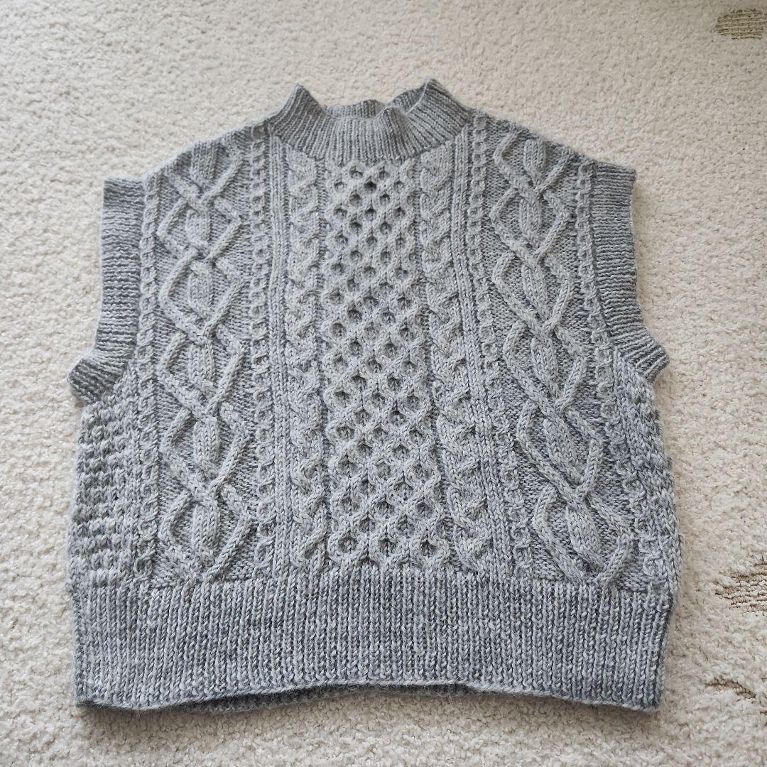 yuni ハンドニットベスト