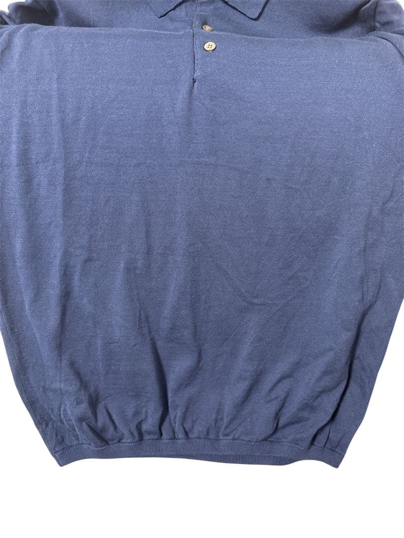 クロスクローゼット ニットポロ　半袖 サイズ2 (M) Deep Blue