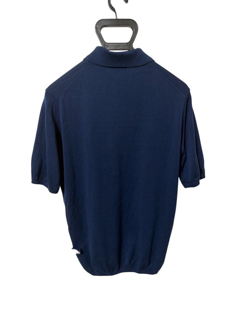 クロスクローゼット ニットポロ　半袖 サイズ2 (M) Deep Blue