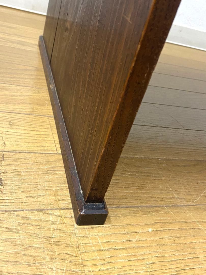 アンティーク レトロ 文机 机 飾り棚 インテリア 古民具 欅 けやき 無垢