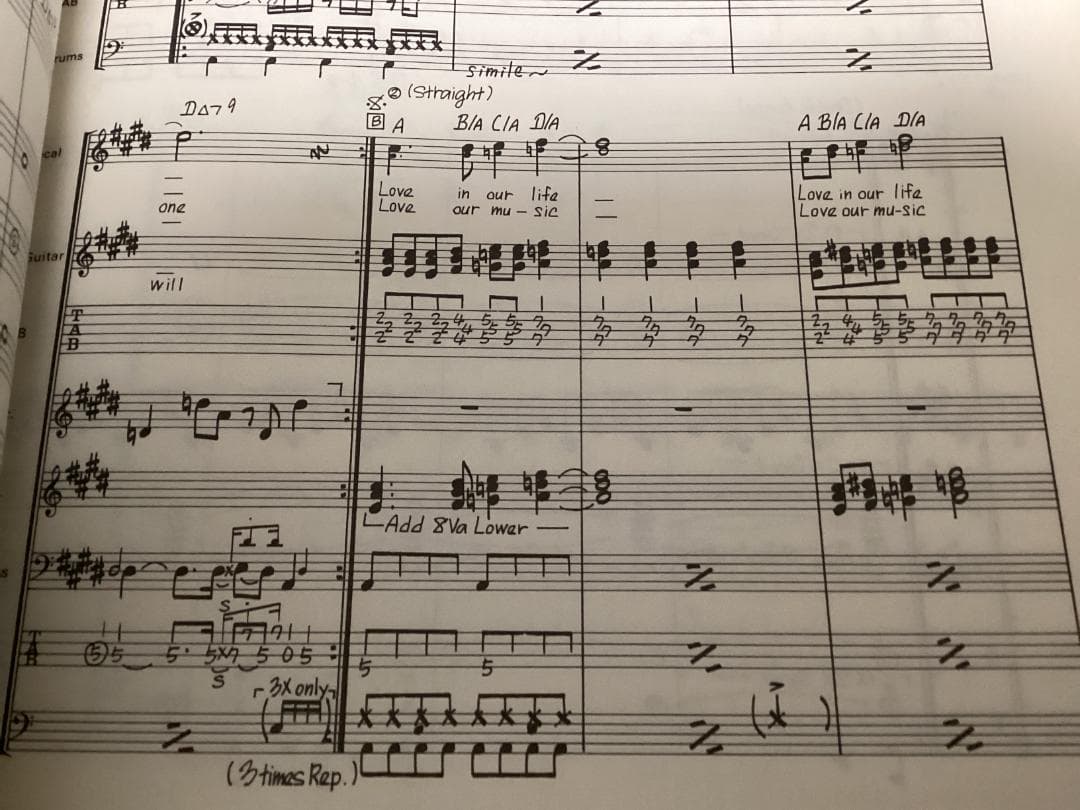 ★楽譜/TAO/タオ/FAR EAST&遊牧民/ジプシー/タブ譜/バンドスコア