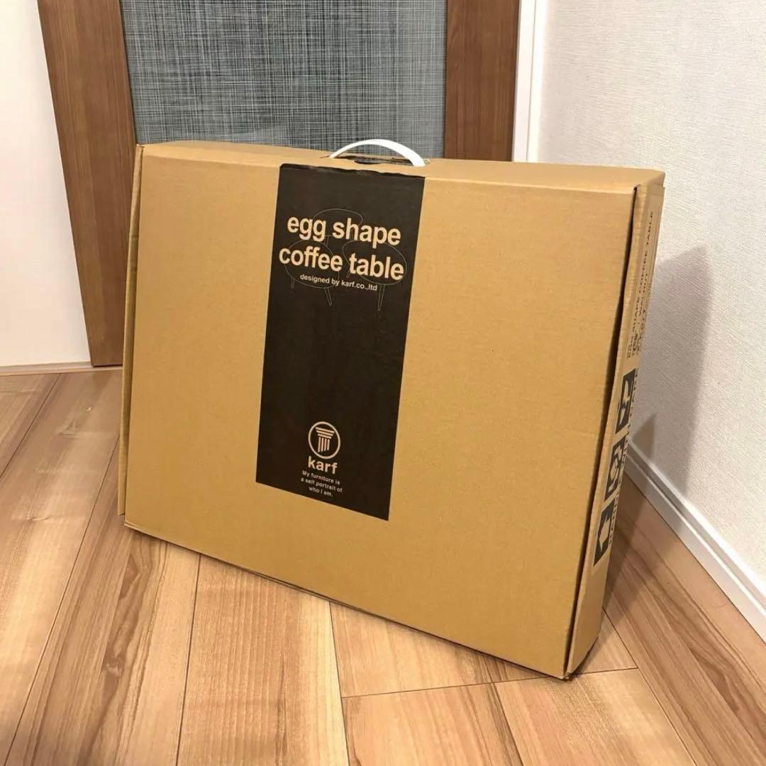 【最終価格につき値引き不可】リビングテーブル Egg shape オーク無垢材