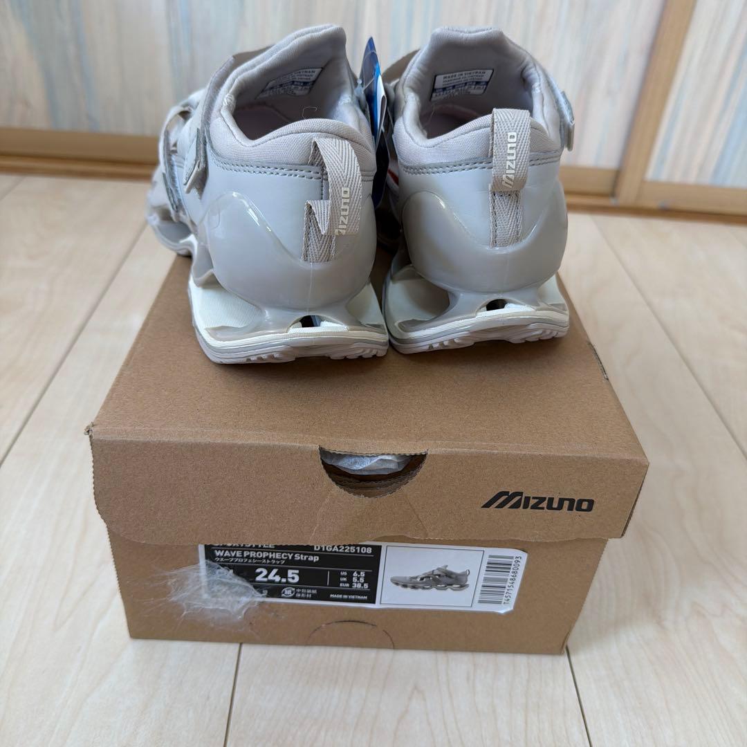 Mizuno グレー スニーカー クロスストラップ