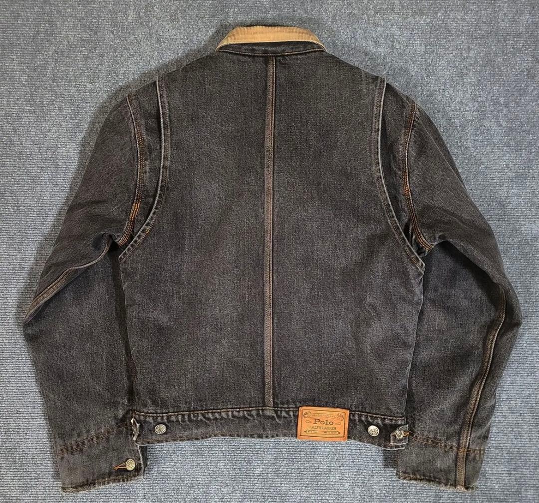 ラルフローレン　ブラックデニムジャケット