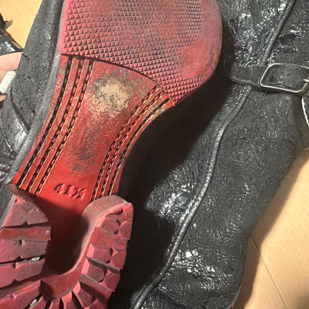 hiromu takahara コーティング ロングブーツ 革靴 archive