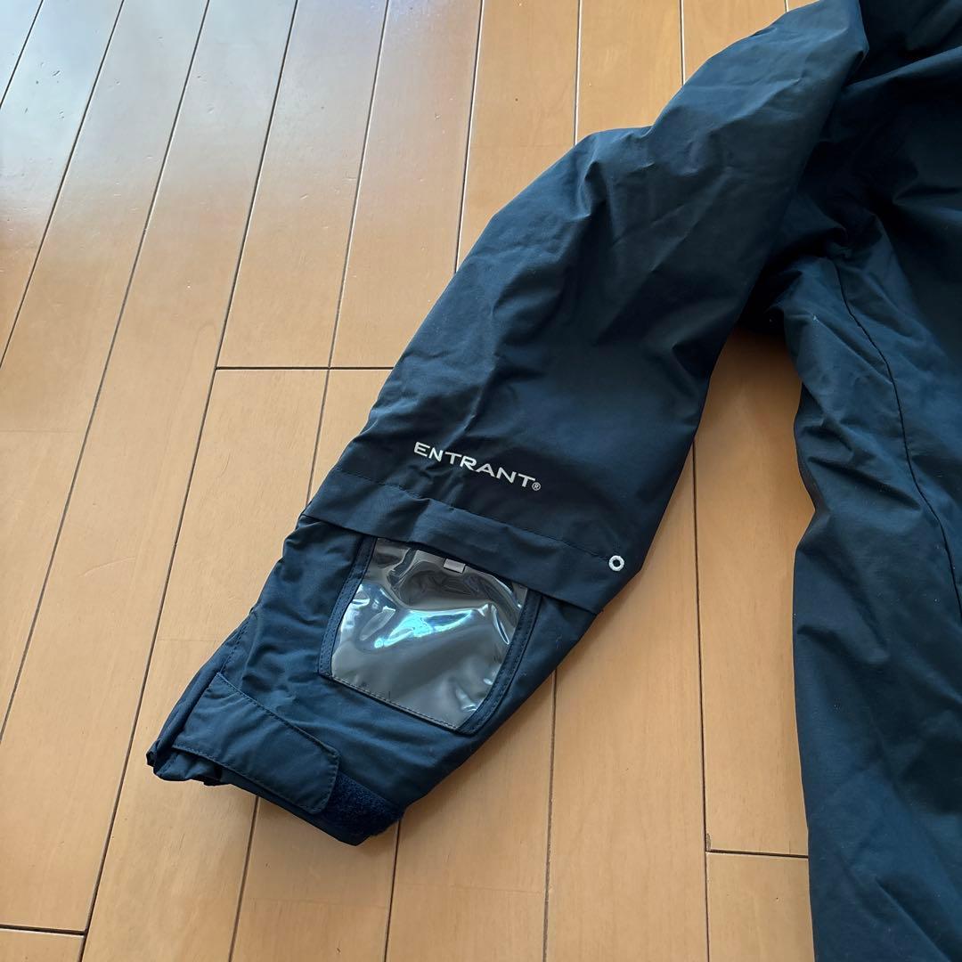 美品☆DESCENTE 子ども用スキーウェア 紺色/黄色 160