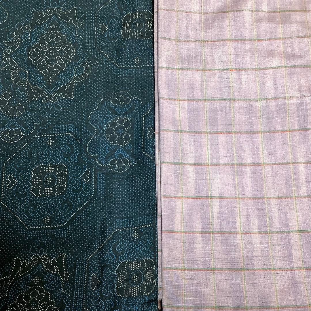 【彦兵衛mini】7マルキ本場大島紬入り！正絹紬など22点セット0201-7