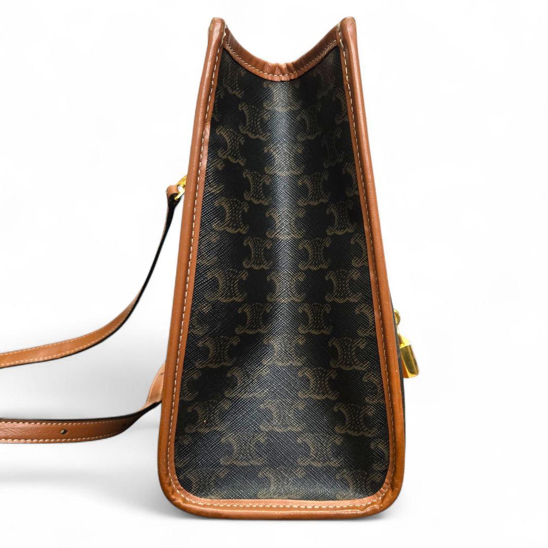 美品✨セリーヌ トリオンフ ミニ ホリゾンタルカバ 2WAY ハンドバッグ