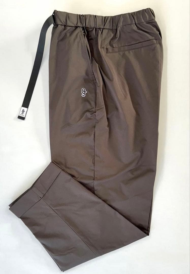 センタープレス調整可能パンツ チョコレートブラウン