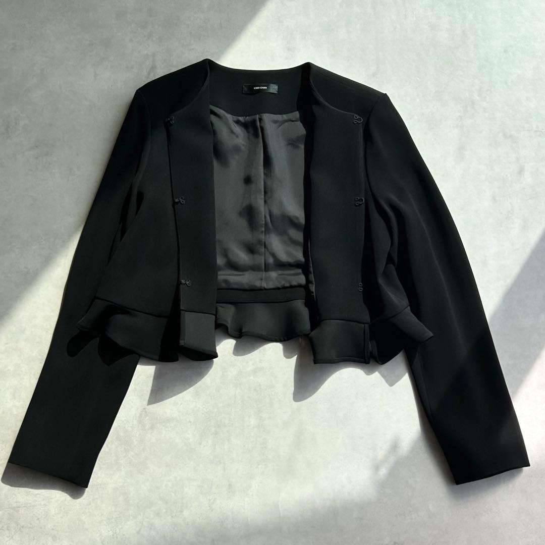ヨーコチャン　ペプラムショートジャケット　ブラック　2021年製