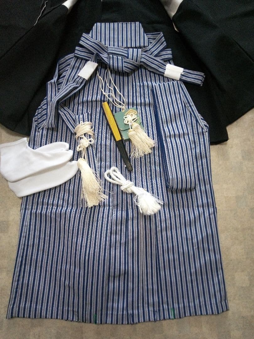 【七五三5歳用】黒紋付袴セット