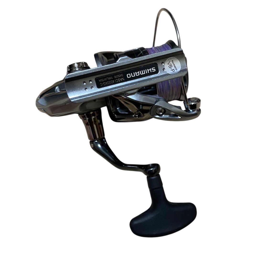 【美品】SHIMANO NASCI 4000XG リール　ゴメクサスハンドル