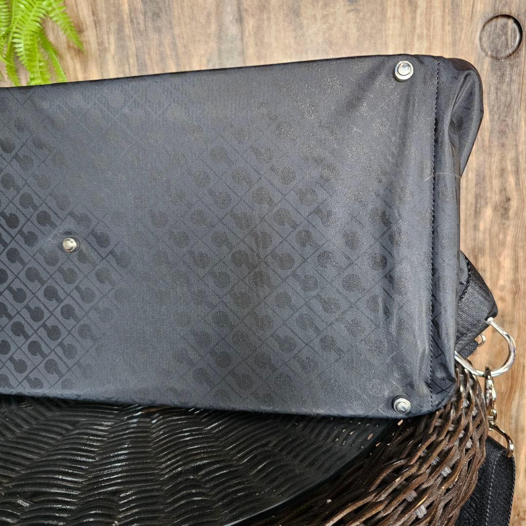 GHERARDINI　ゲラルディーニ　ブラックナイロンボストンバッグ