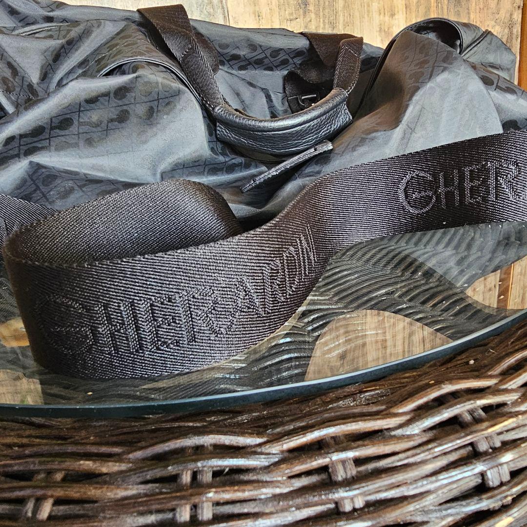 GHERARDINI　ゲラルディーニ　ブラックナイロンボストンバッグ